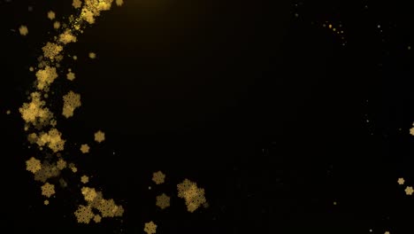 golden snowflake background