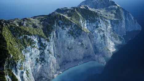 islands of Norway with rocks and cliffs