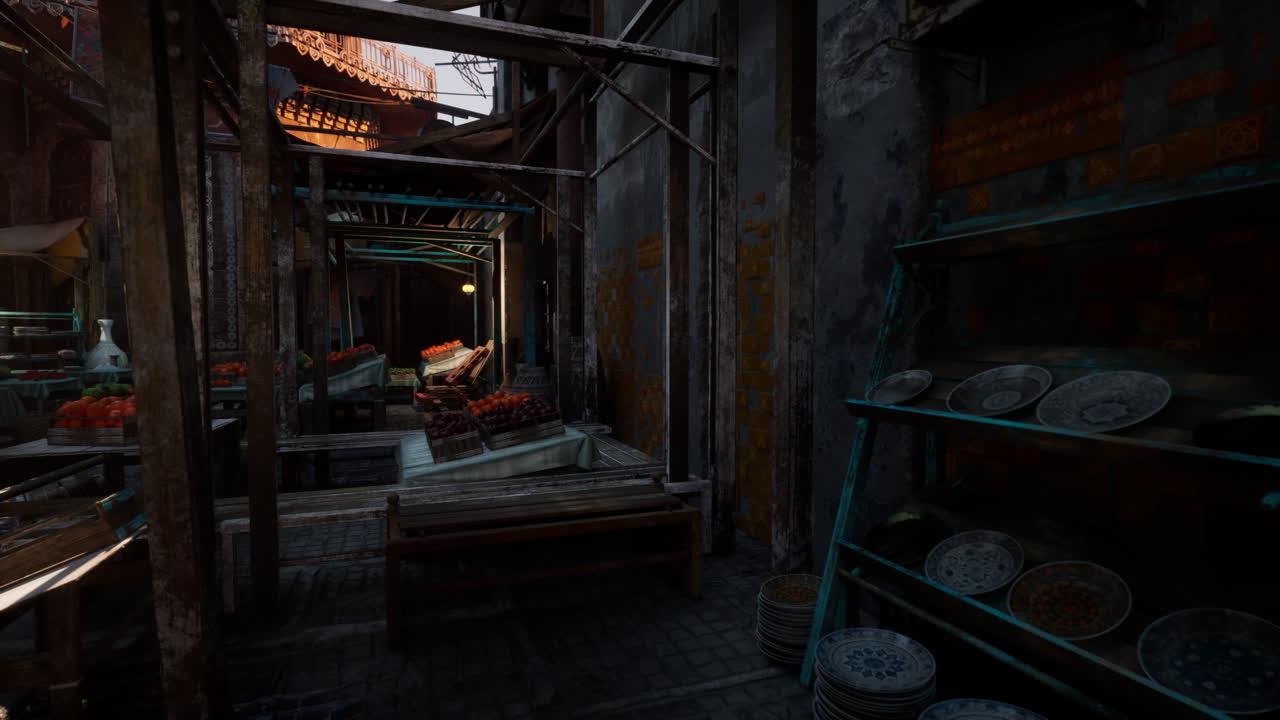 Bright sunlight illuminates handmade crafts and textured surfaces