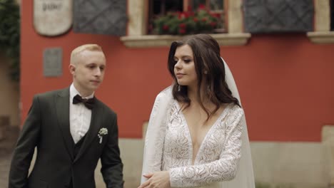 beautiful bride and groom on their wedding day