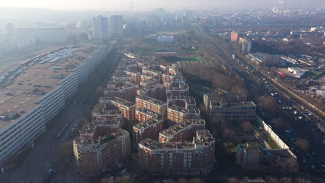 residential buildings aubervilliers paris traffic ring road industrial pollution