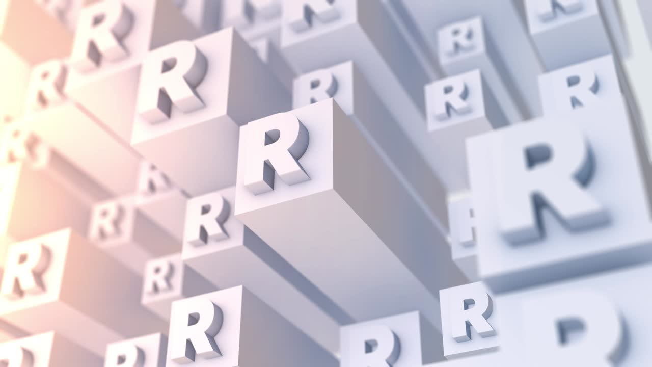 el fondo de la letra r (en bucle)