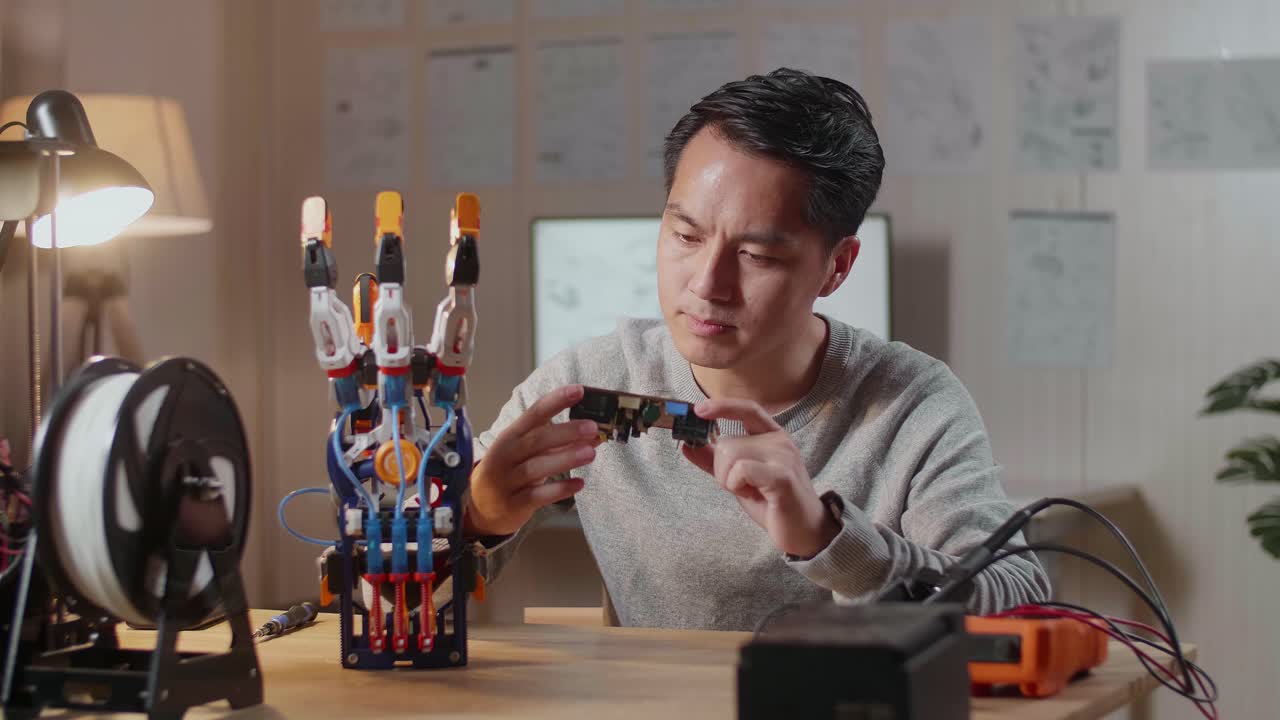 로 손을 만드는 엔지니어