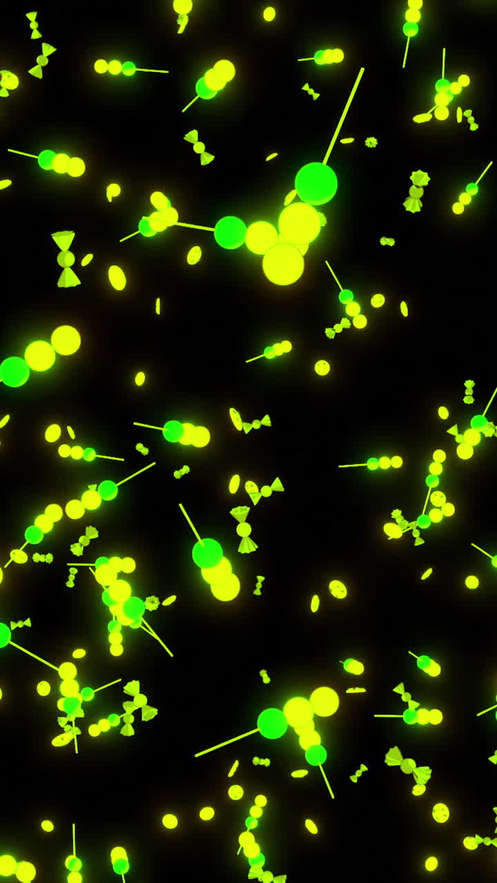 Abstract Glowing Candy Pattern