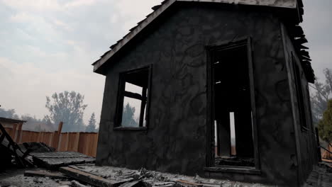 aftermath of a house fire