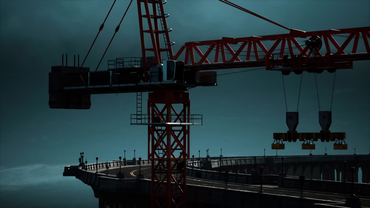 дорожный мост в стадии строительства