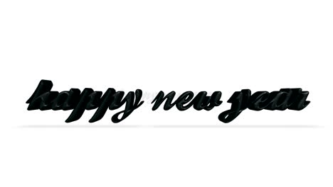 Rolling-Happy-New-Year-text-on-white-gradient