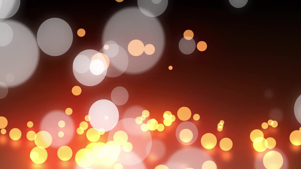 Animation of white spots over light spots falling