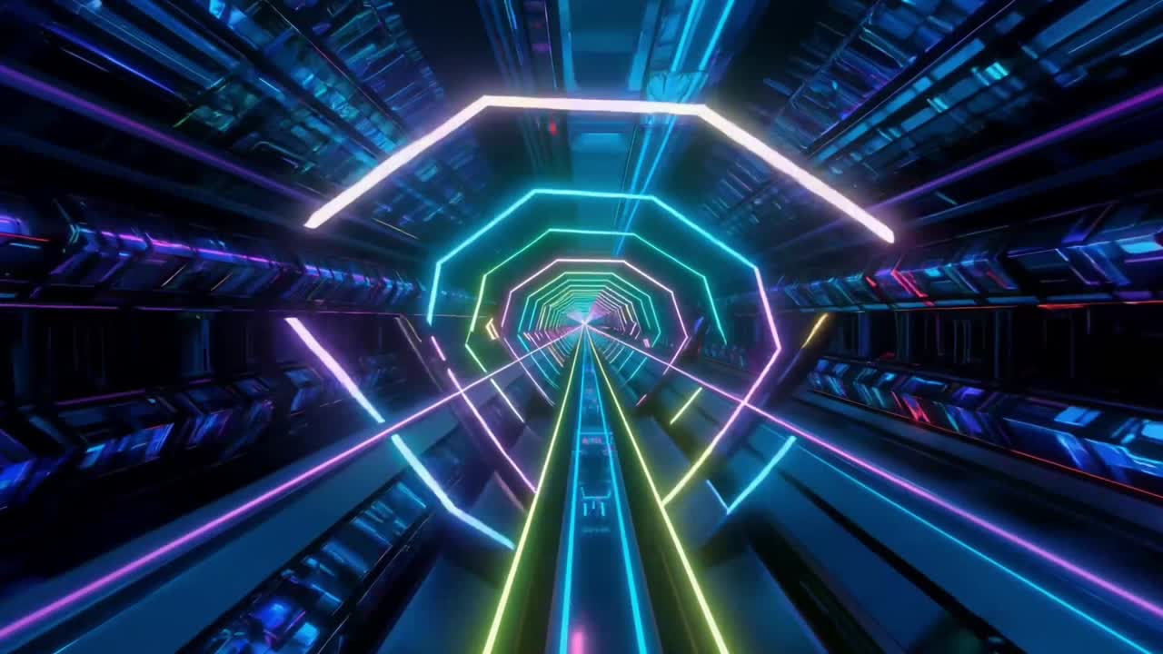 Sfondo Animato 3D Astratto Continuo