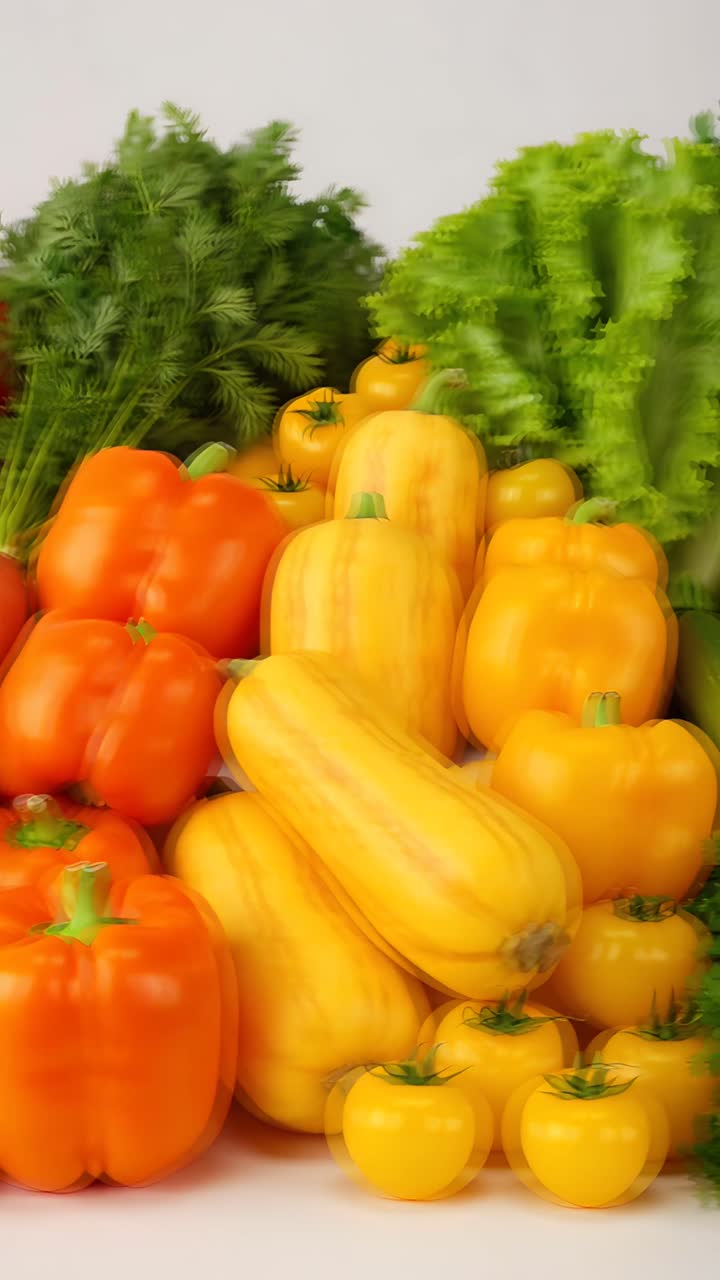 Fresh Organic Fruits and Vegetables 4K