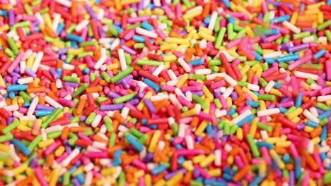 vibrant sprinkles cascade in a colorful display