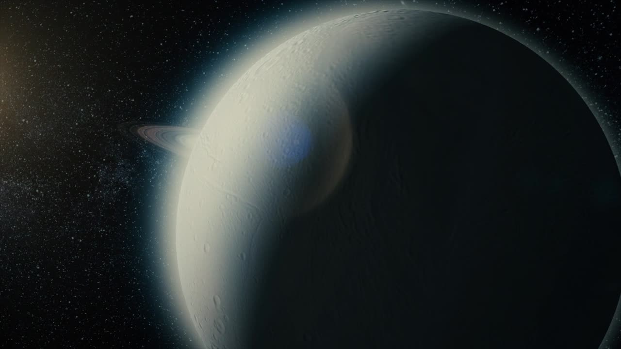 arte cósmico, papel de pared de ciencia ficción. belleza del espacio profundo. miles de millones de galaxias en el universo. planeta gigante gaseoso. belleza del espazo profundo. millones de galaxias en el universo. increíblemente hermoso. encélado