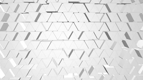 fondo de movimiento en 3d de triángulo gris abstracto.