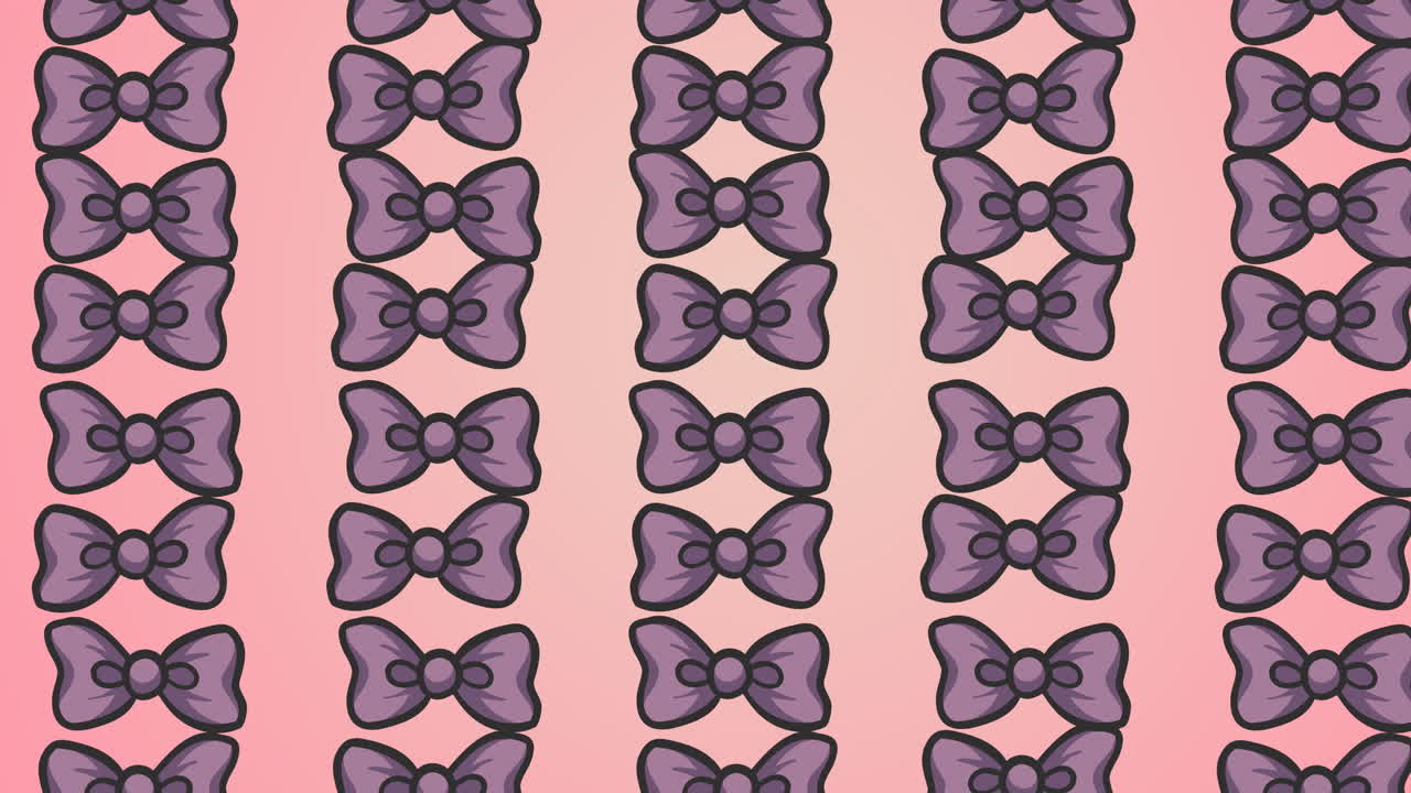 오렌지색 배경 위에 떠다니는  ⁇ 타이의 애니메이션