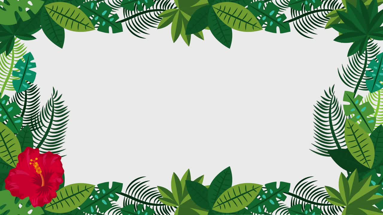 plantilla de verano tropical