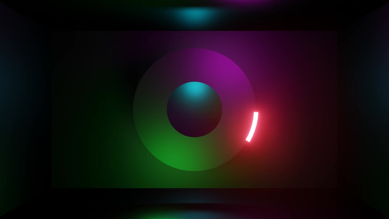 Abstract background with vibrant blue, green and red spectrum