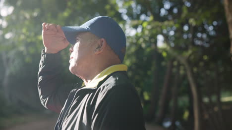 senior man in park