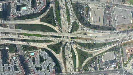 four level interchange top view static