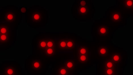 red round led wall lights vj loops 4k