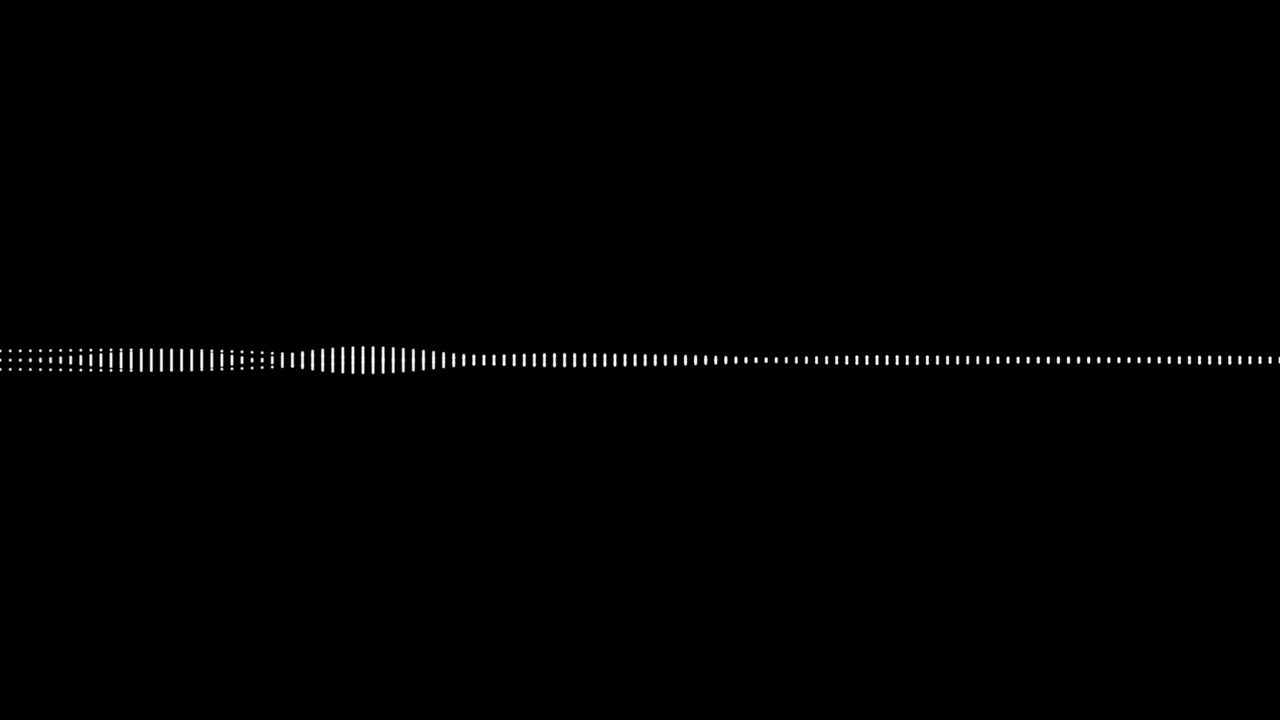 A simple black and white audio waveform equalizer