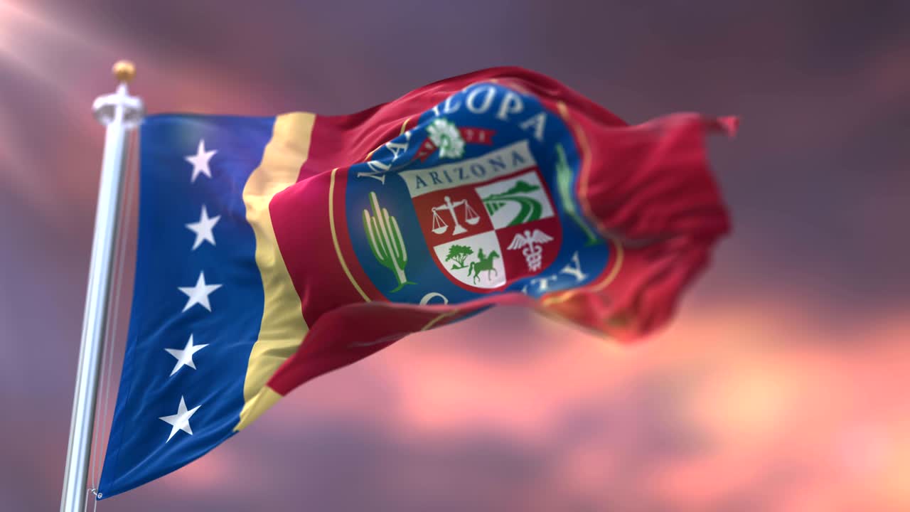 미국 애리조나 주 해가 지고 있는 마리코파 카운티의 발 - 루프