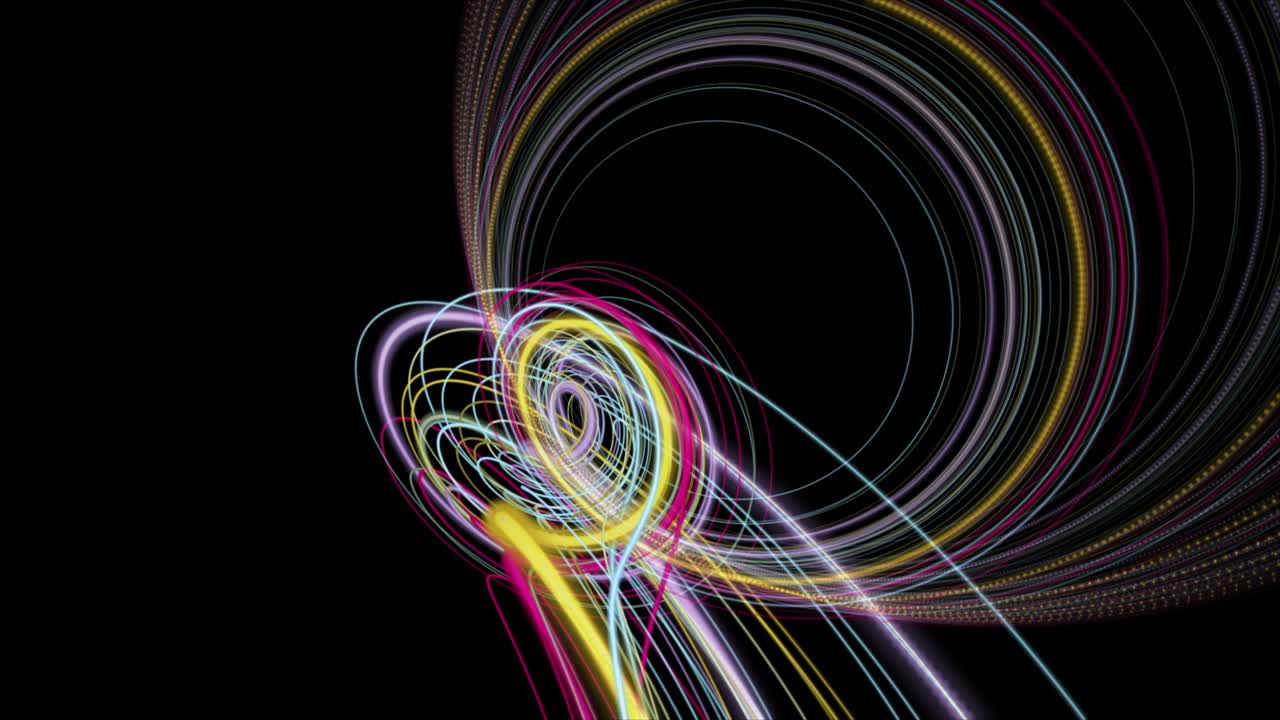 Futuristic animation with stripe wave object in slow motion, 4096x2304 loop 4K