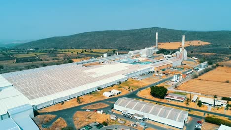 factory in full activity during the day