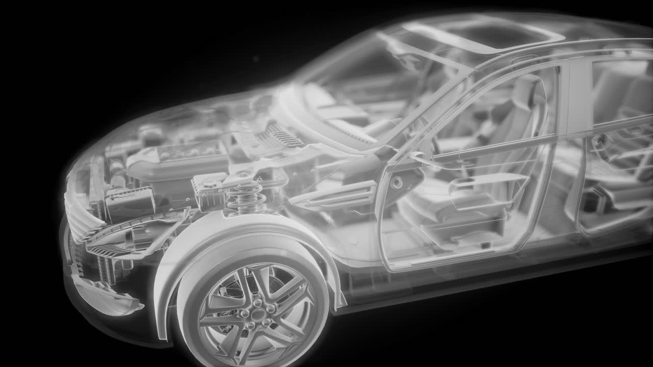 motores de automóviles detallados y otras piezas