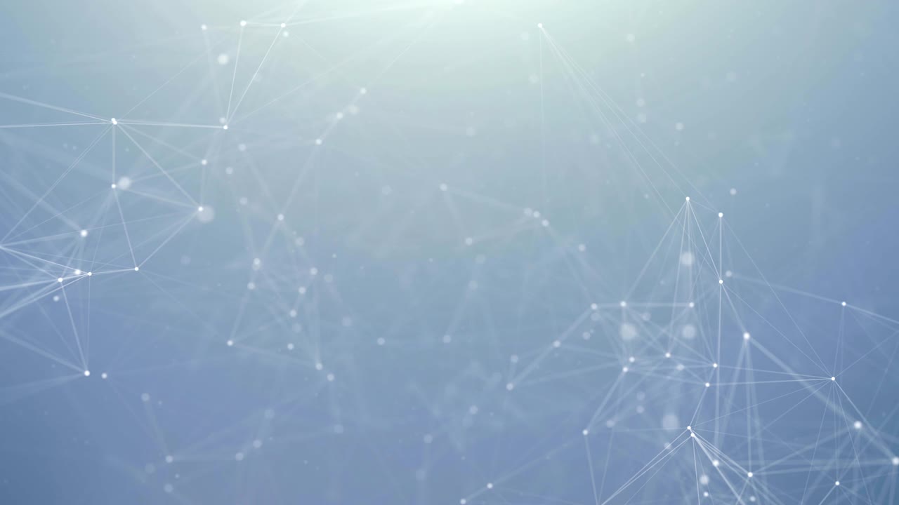 Technological connection futuristic shape, blue dot network, abstract background