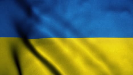 ukraine flag waving in the wind. national flag of ukraine. sign of ukraine seamless loop animation. 4k