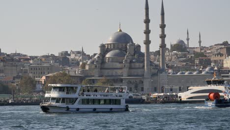 istanbul ferry and mosque view