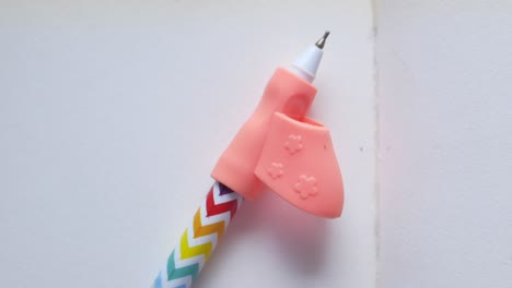 colorful pen with grip