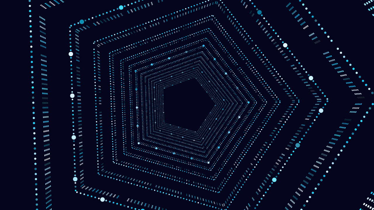 A 3D maze or labyrinth depicted with blue lines and dots, presenting a complex and mysterious design. Ideal for puzzle or adventure game-themed websites or apps