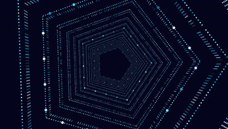 a 3d maze or labyrinth depicted with blue lines and dots, presenting a complex and mysterious design. ideal for puzzle or adventure game-themed websites or apps