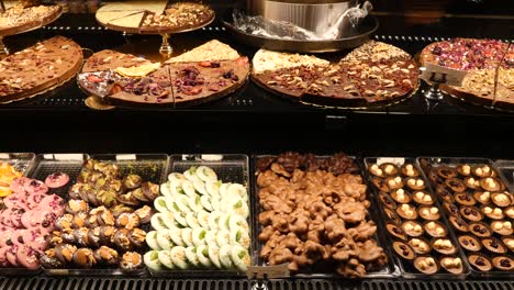 assortment of gourmet chocolates and desserts