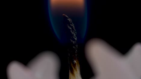 close-up of a burning candle