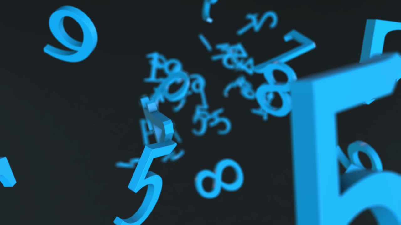 무작위 숫자 배경 4k