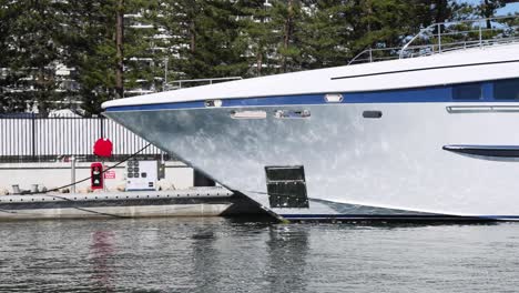 a yacht docking at a marina