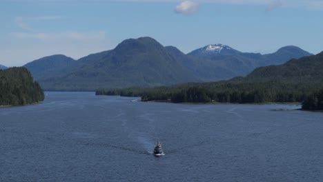 fishing boat sailing tongass narrows east channel, ketchikan, alaska