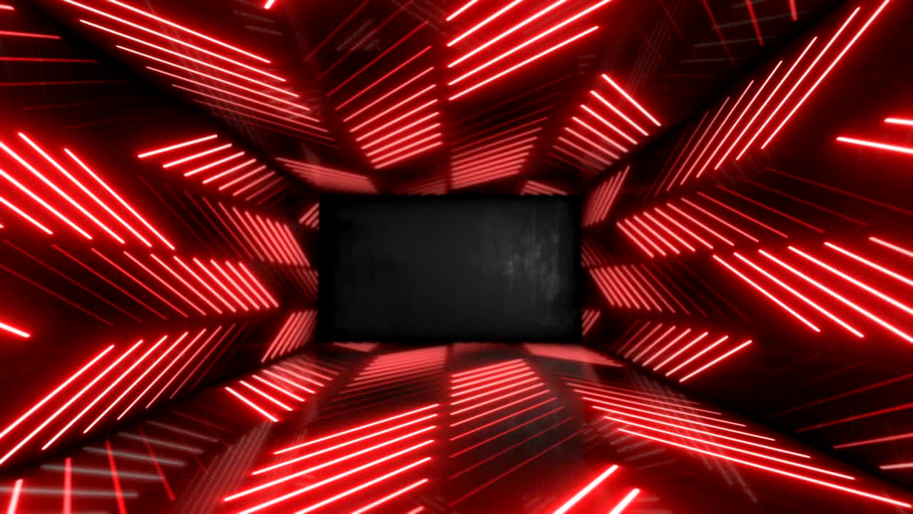 led de neón luces brillantes bucle de puerta estelar fondo abstracto 4k