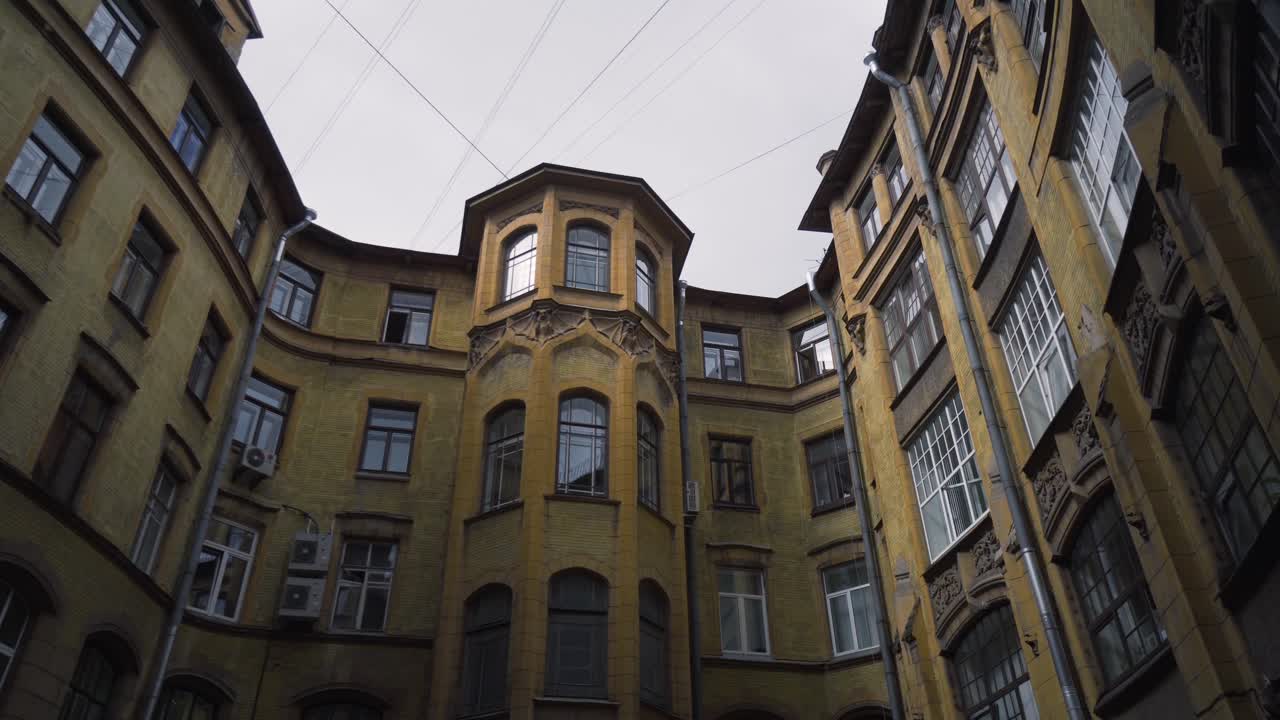 오래된 유럽 도시 안