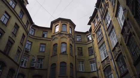 old european city courtyard
