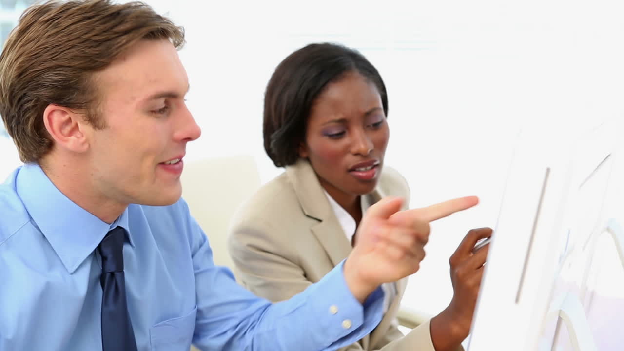 Business people working together