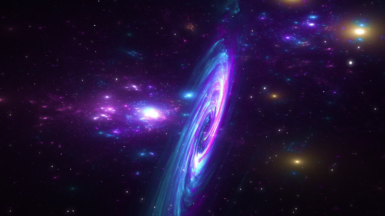 video del universo o sobrevuelo aéreo