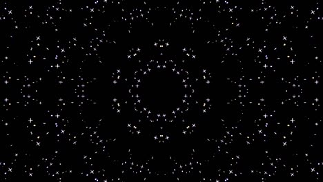 hermoso caleidoscopio abstracto que brilla, una luz radiante que regula los movimientos sutiles
