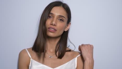 retrato de una mujer hermosa
