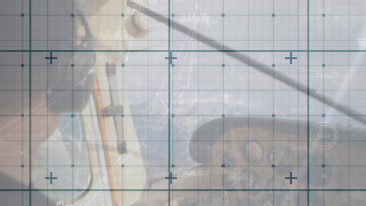 빈 창고에서 금융 데이터 처리의 애니메이션