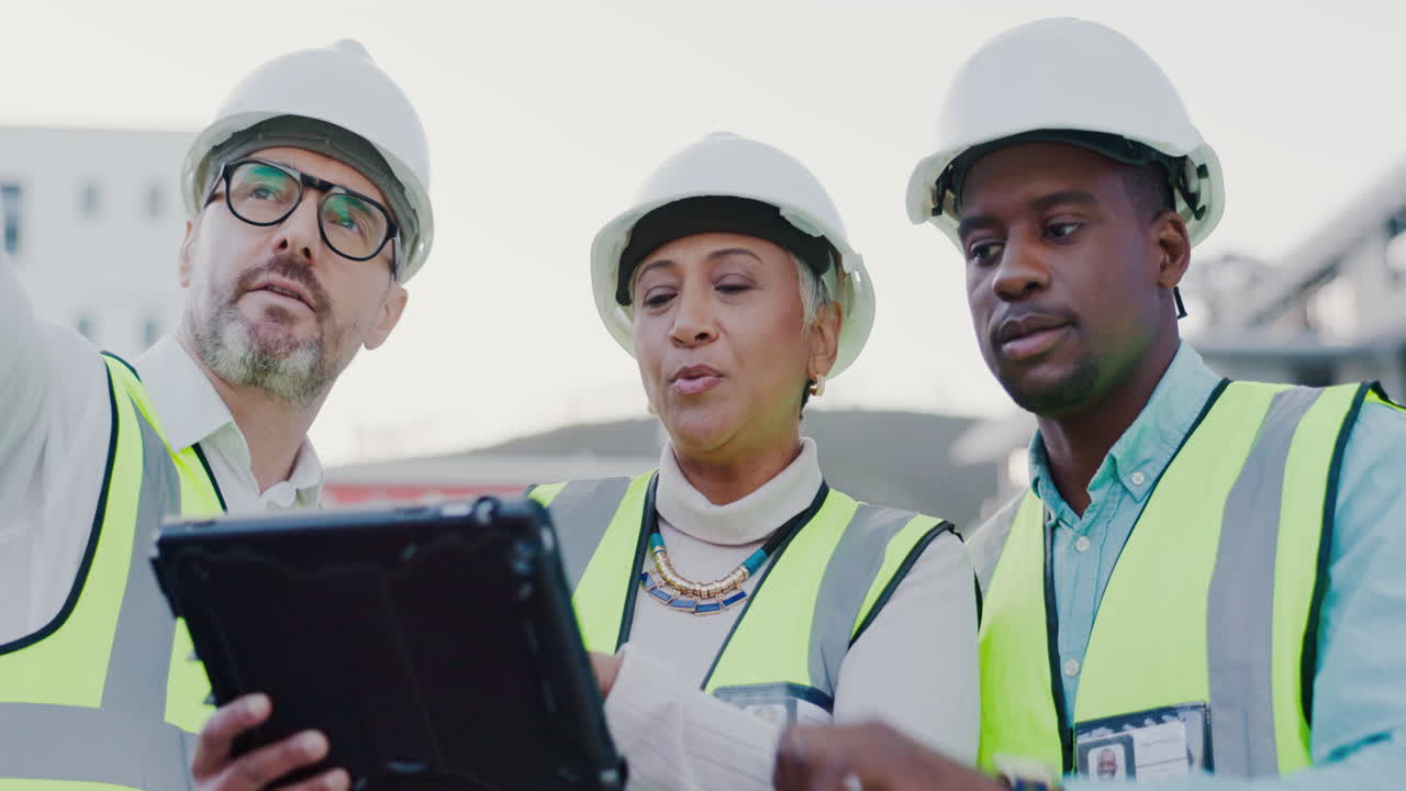 Engineering, tablet and people