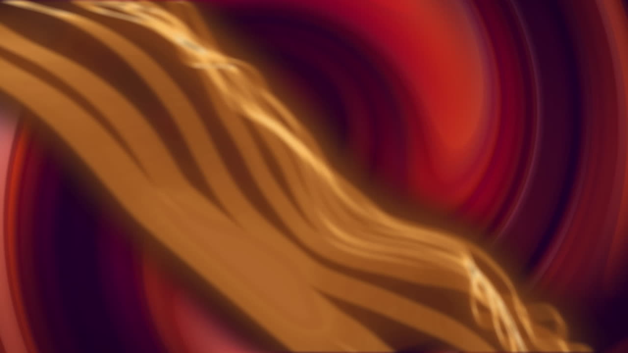 onda de energía amarilla sobre resplandor rojo sobre fondo negro