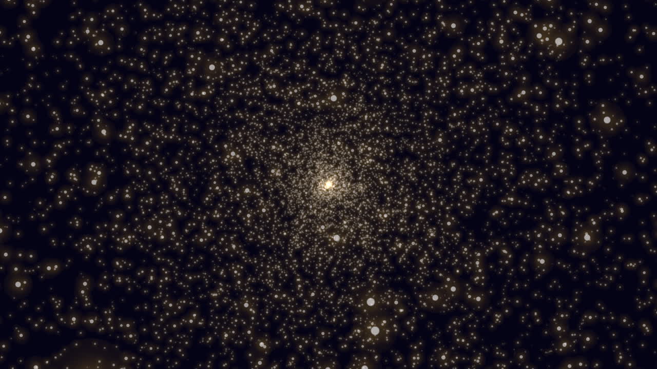 Big bang colorful glitters in dark galaxy